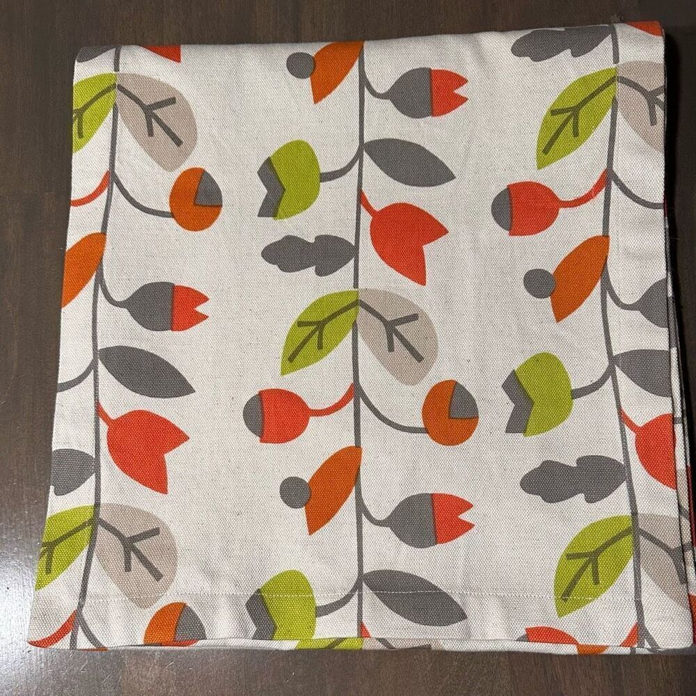 Crate & Barrel Briar Table Runner 14”X120” Fall